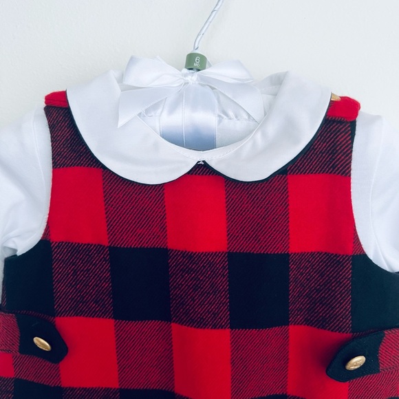 Ralph Lauren Baby Boys Buffalo Check Overall & Bodysuit Set Size 6 Months NWT - Picture 5 of 15